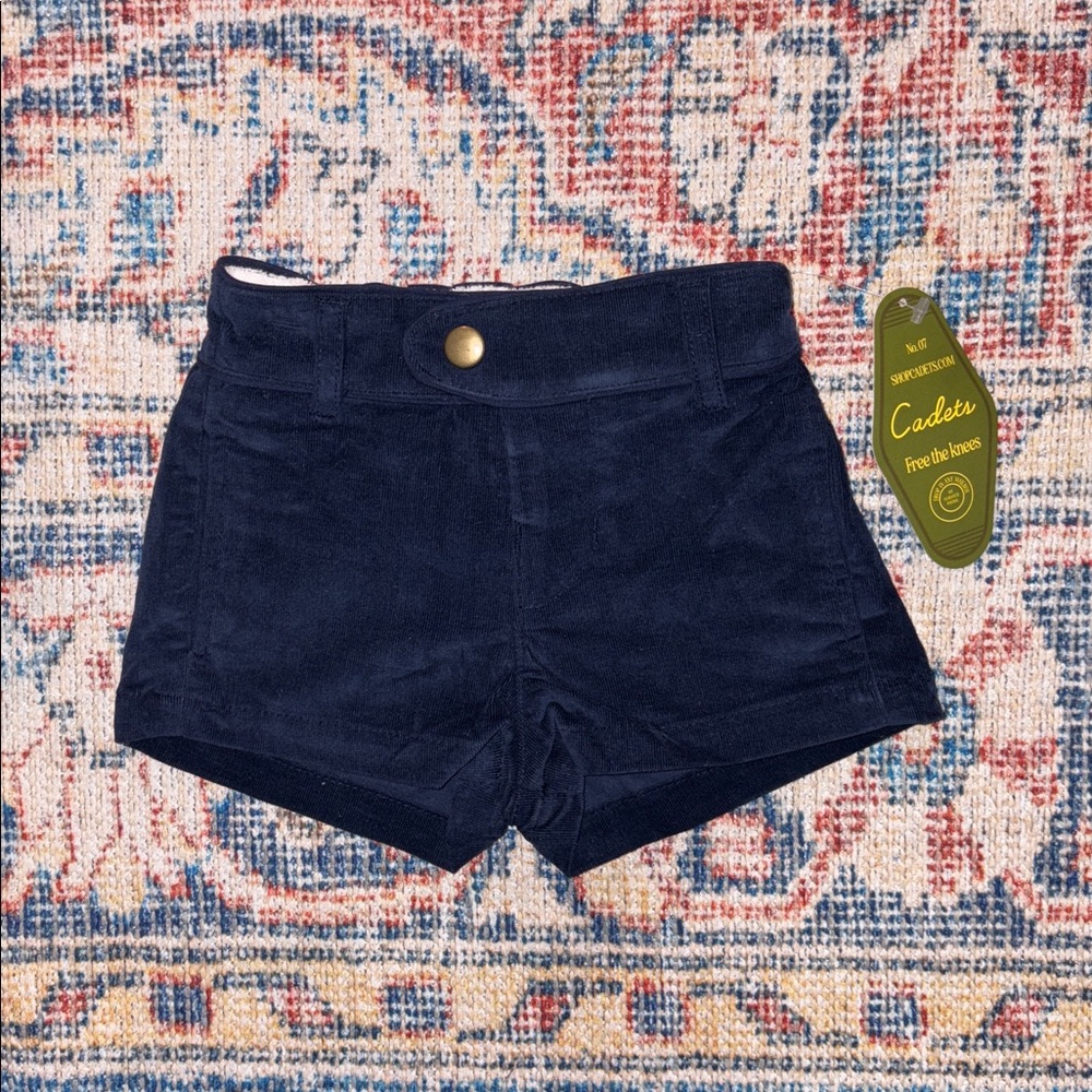 Cadets Corduroy Shorts in Navy SZ 1/2 NWT